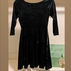 Dark Blue Velvet Dress from Forever 21